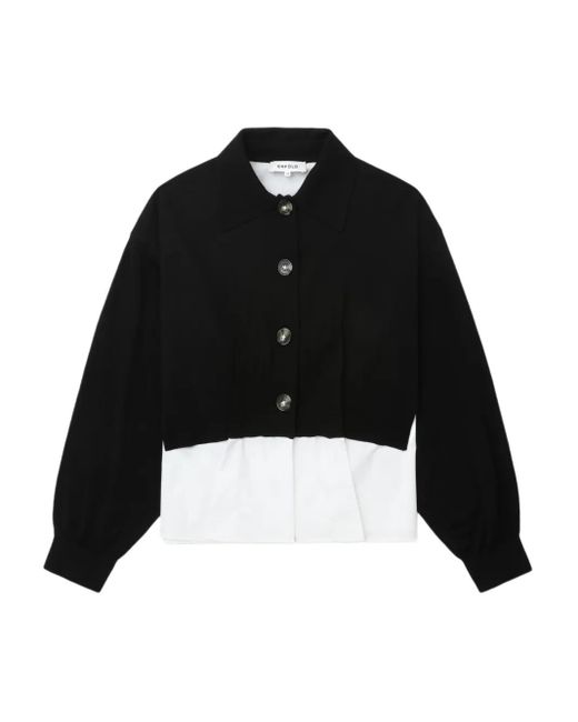 Cardigan À Design Superposé Enfold en coloris Black