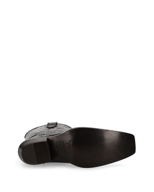Martine Rose Black Leather Boots