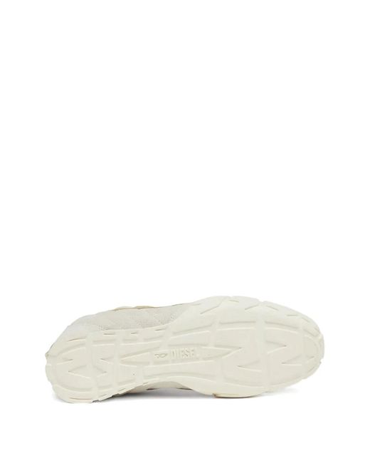 DIESEL White S-Pagodha Low Sneakers