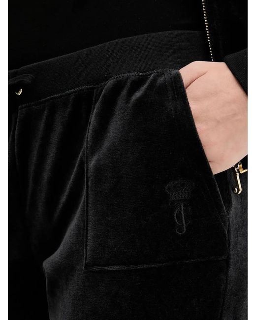 Pantalones de chándal con cordones Juicy Couture de color Black