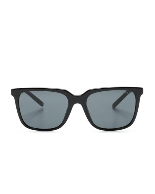 Giorgio Armani Gray Square-frame Sunglasses for men