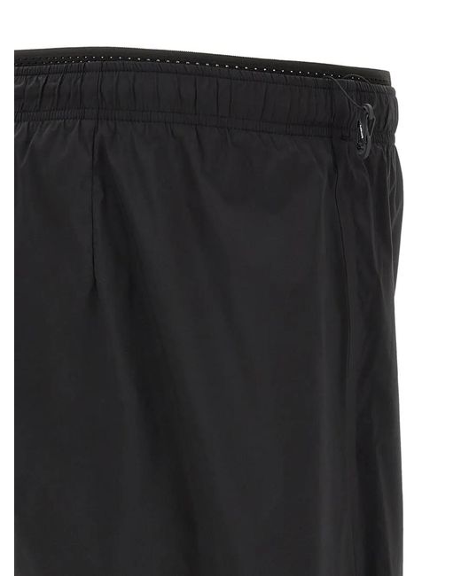 Satisfy Black Techsilk Wide-Leg Shorts for men