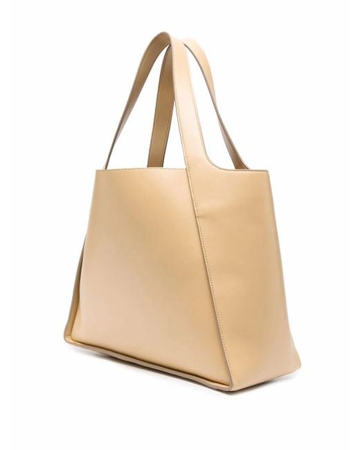 Stella McCartney ステラ・マッカートニー ロゴ ハンドバッグ Natural