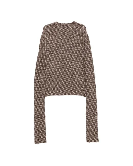 Jejia White Carla Patterned Sweater