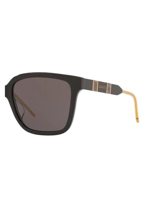 Gucci Brown Square-Frame Tinted Sunglasses