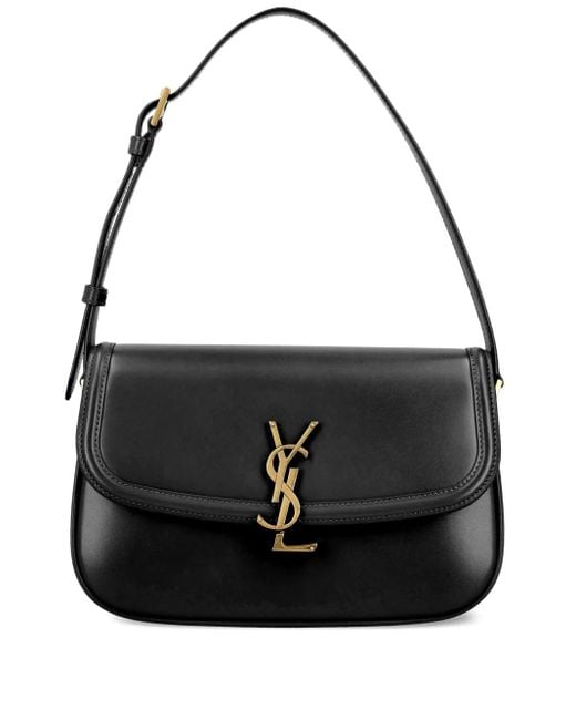 Saint Laurent Black Large Solferino Shoulder Bag