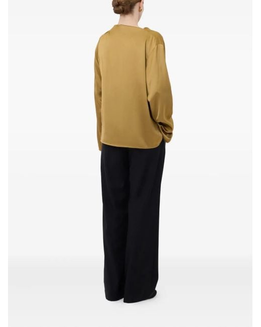 Loulou de Saison Natural Draped Blouse