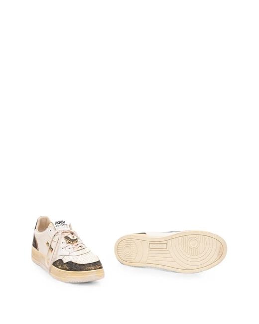 Autry Natural Super Vintage Panelled Sneakers for men