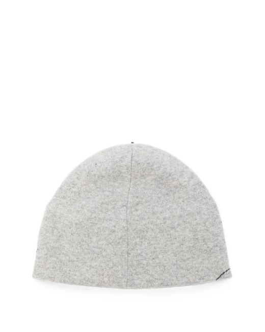 Jacquemus Gray Jacquard Logo Beanie
