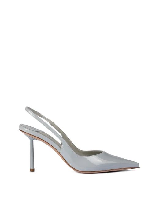 Le Silla White Bella Slingback Heeled Pumps