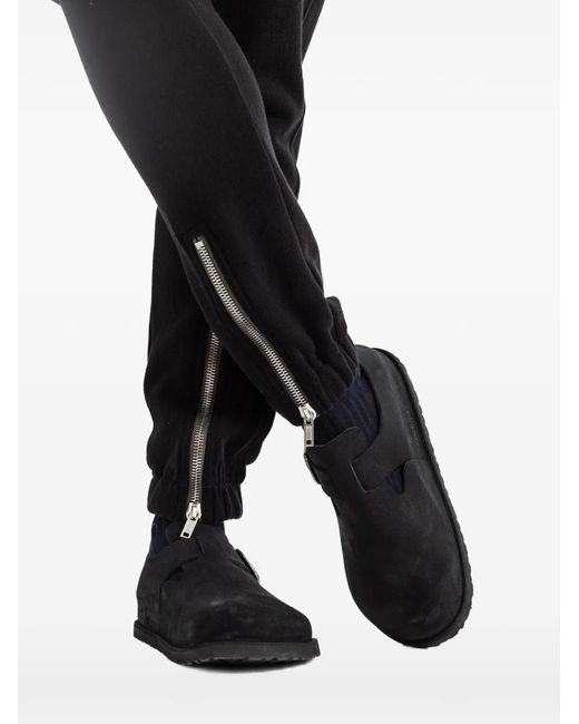 Rick Owens Black Tecuatl Zip-Detail Track Pants
