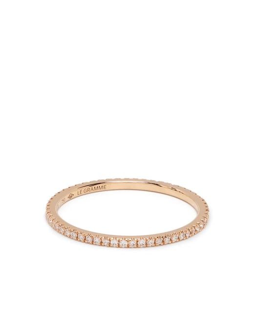 Le Gramme White 18Kt 1G Diamond Pavé Ring