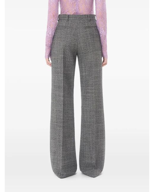Valentino Garavani Gray Wool Mouliné Trousers