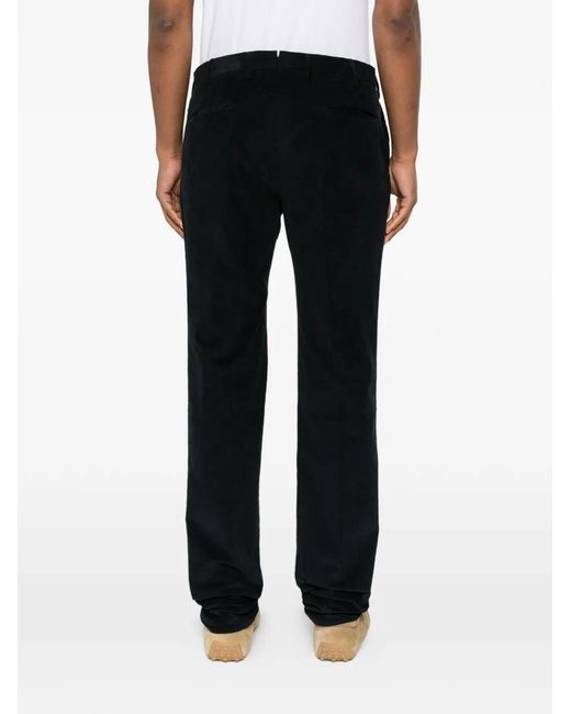 Incotex Black Corduroy Trousers for men