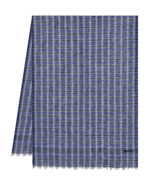 Ferragamo Schal Mit Schottenkaromuster in Blue für Herren