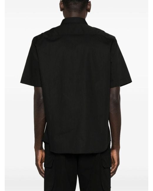 Versace Hemd mit V-Emblem in Black für Herren