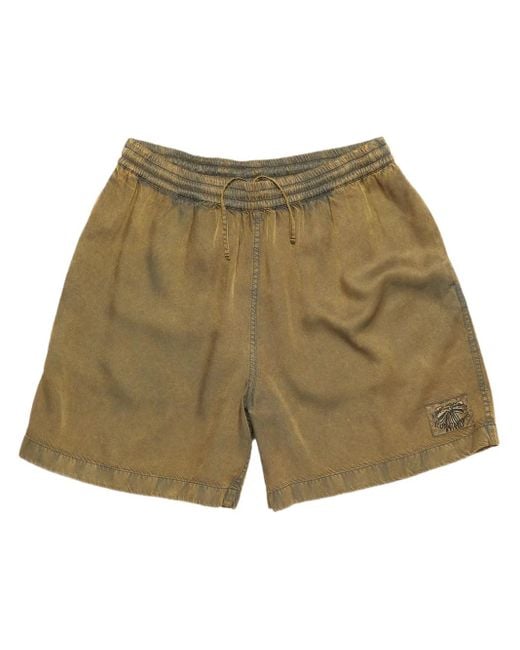 メンズ Acne ロゴ トランクス水着 Green