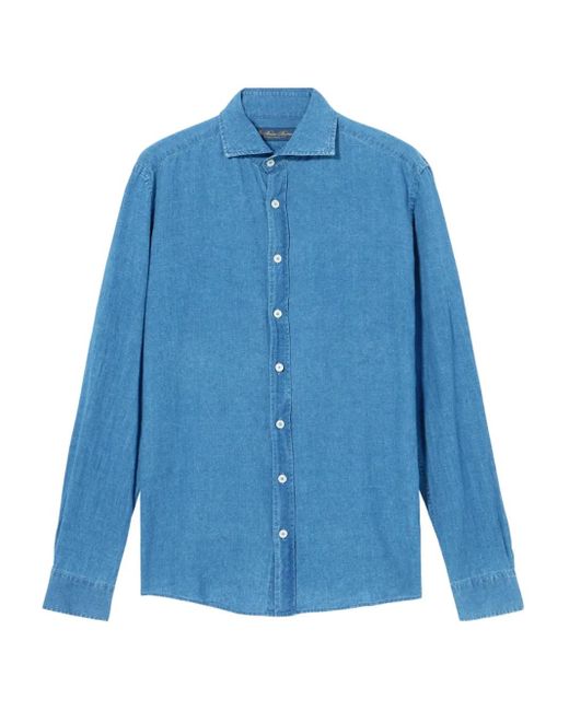 Brooks Brothers Blue Chambray Button-Up Shirt for men