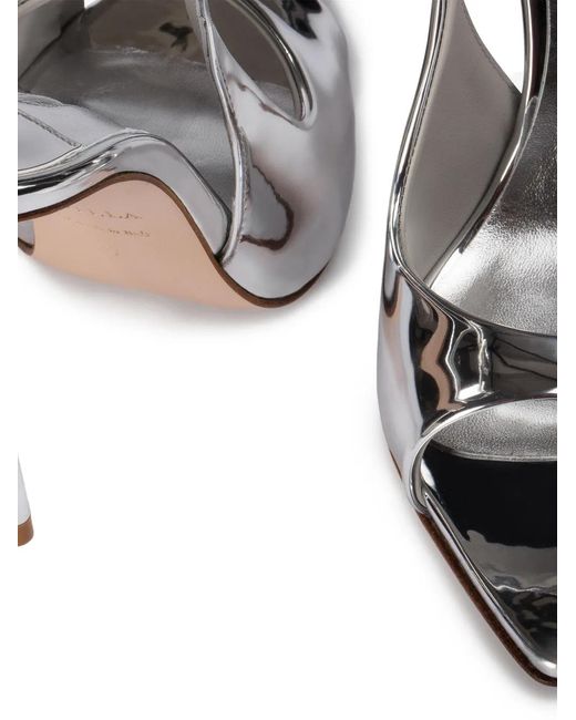 Le Silla White Bella Slingback Heeled Sandals