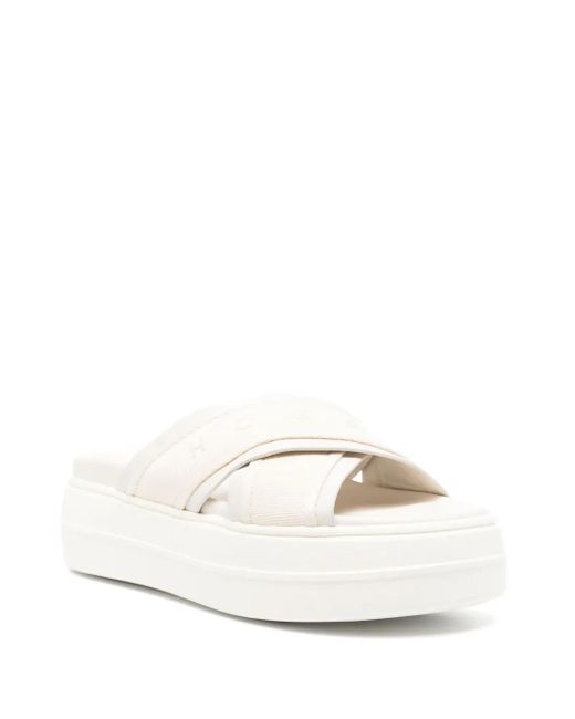 Hogan White Skyscraper Sandals