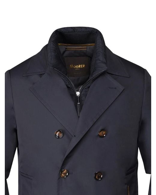 Moorer Blue Bolgi Double-Breasted Jacket for men