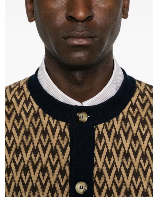 Valentino Garavani Natural Toile Iconographe Button-Up Cardigan for men