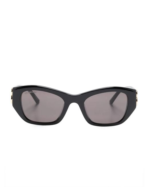 Balenciaga Gray Bb0311Sk Rectangle-Frame Sunglasses