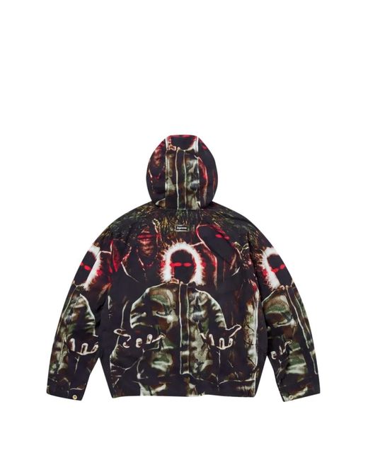 Supreme Black Graphic-Print Hoodie for men