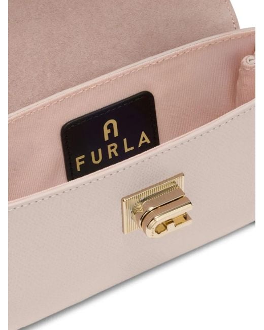 Furla Natural Mini Top-Handle Chain Bag