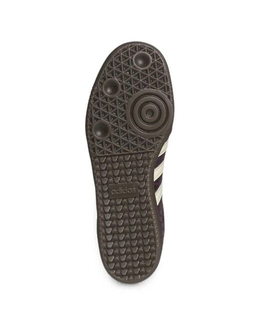 Adidas Purple Samba Snakeskin-Effect Sneakers