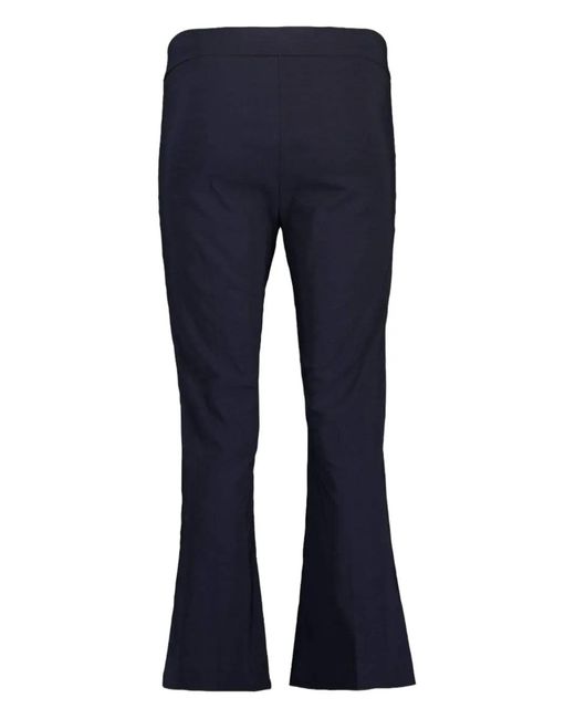 Avenue Montaigne Blue Leo Flared-Leg Pants