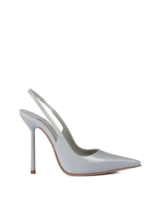 Le Silla White Bella Slingback Pumps