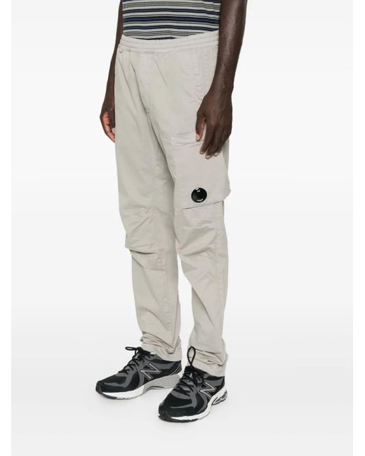 C P Company Gray Pocket Trousers for men