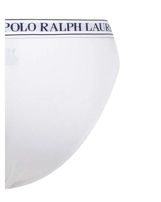Polo Ralph Lauren Blue Logo-Waistband Briefs (Set Of Three)