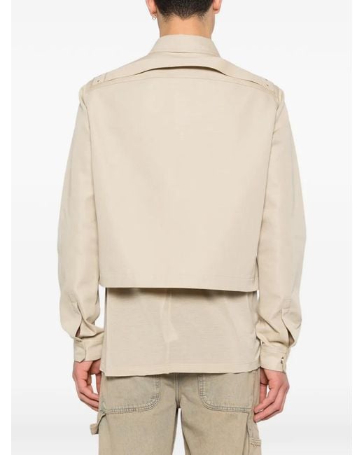 Rick Owens Natural Zip Jacket for men