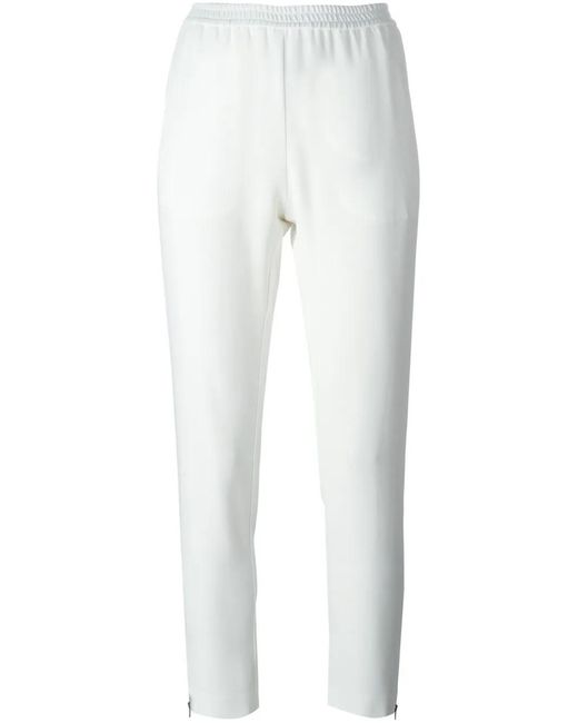 Stella McCartney White Tamara Cropped Trousers