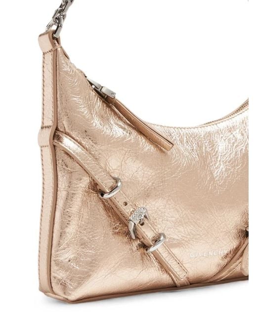 Givenchy Natural Voyou Buckle-Detail Shoulder Bag