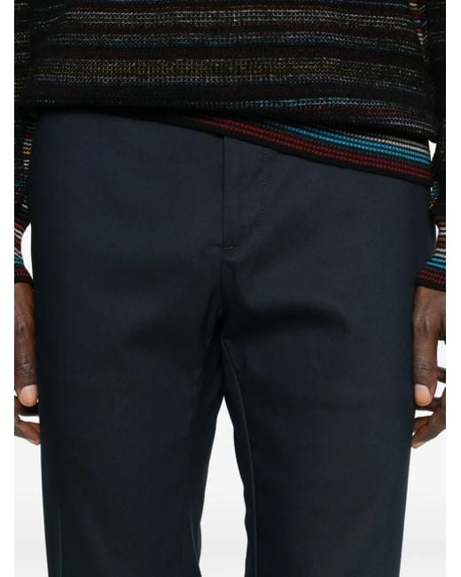 Incotex Blue Elasticated-Waist Trousers for men