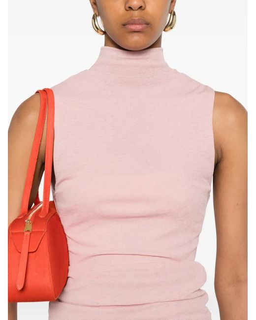 Nanushka Top Met Col in het Pink