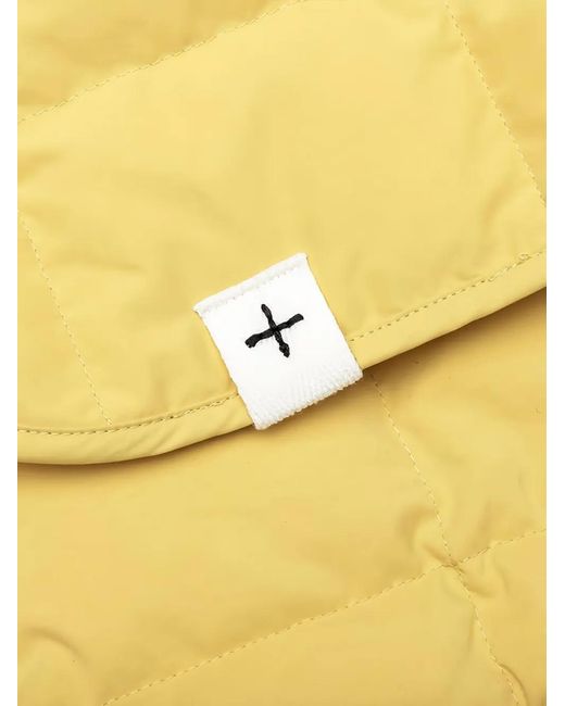 Jil Sander Yellow Quilted Button-Fastening Jacket for men
