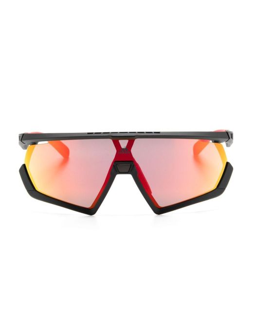 Adidas SP0063 Sonnenbrille mit Shield-Gestell in Pink für Herren
