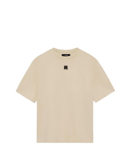 Amiri Drop Shoulder T-Shirt in Natural | Lyst