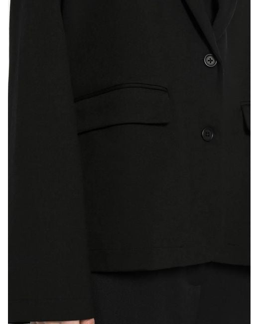 Eileen Fisher Black Single-Breasted Blazer