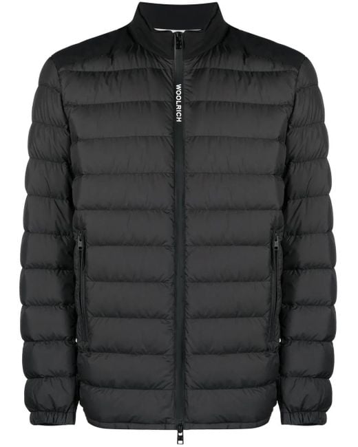Plumífero con botones Woolrich de hombre de color Black