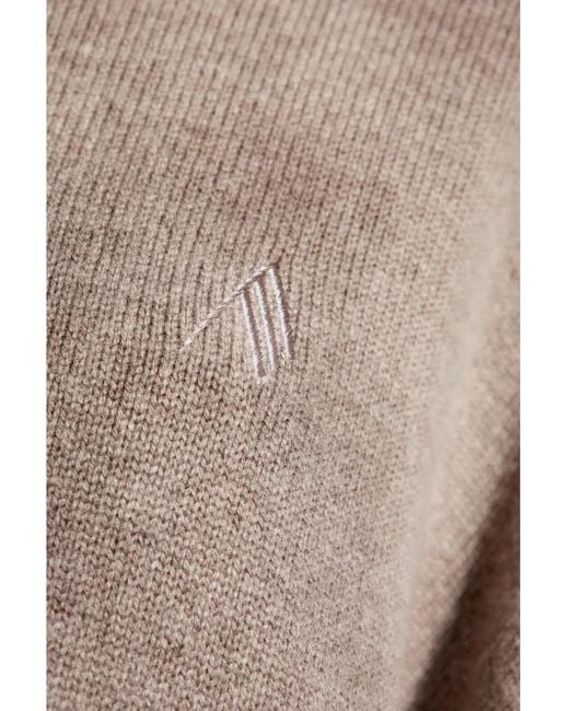 The Attico Brown Crew-Neck Sweater