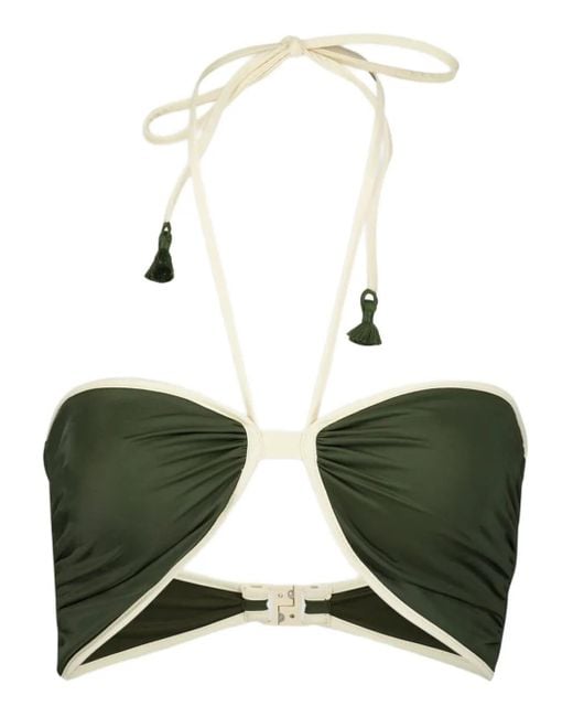Johanna Ortiz Green Yacumama Bikini Top