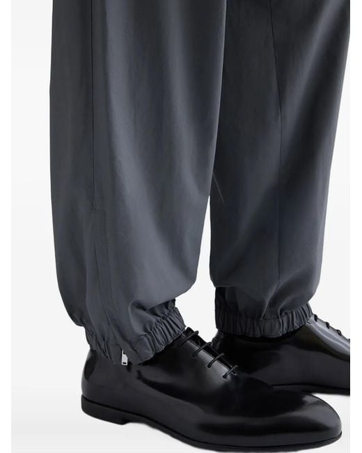 Jil Sander Gray Elasticated-Hem Trousers for men