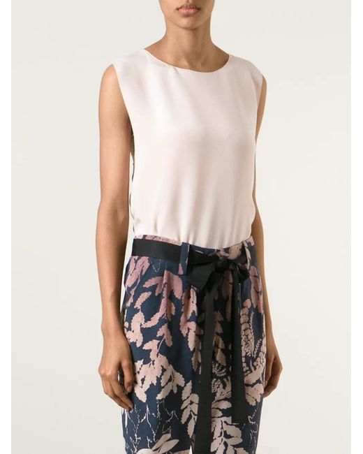 Lanvin Pink Draped Top
