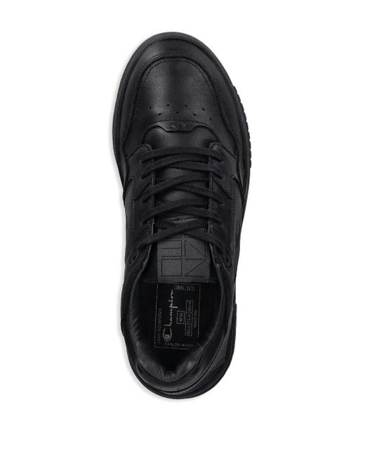 Champion Black Logo-Embroidery Sneakers for men