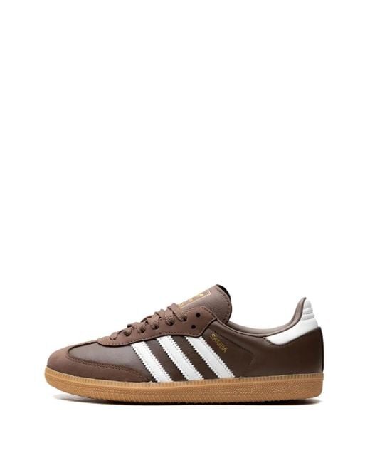 Adidas Brown Samba Og "Earth Strata Gum" Sneakers